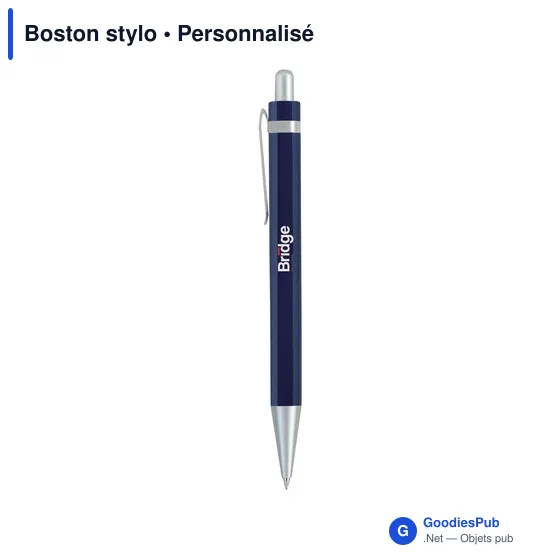 Stylo bille personnalisable Boston avec logo - Écriture professionnelle - Image 7