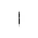 Variante noir - Stylo bille personnalisable Boston avec logo - Écriture professionnelle