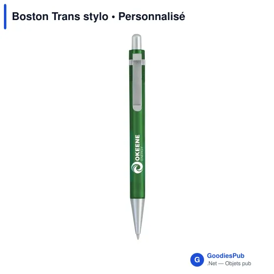 Stylo bille personnalisable Boston Trans avec logo - Image 6