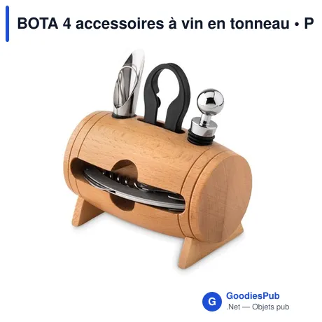 BOTA 4 accessoires à vin en tonneau