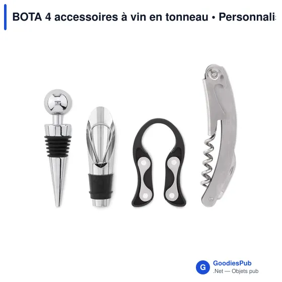 BOTA 4 accessoires à vin en tonneau - Image 3