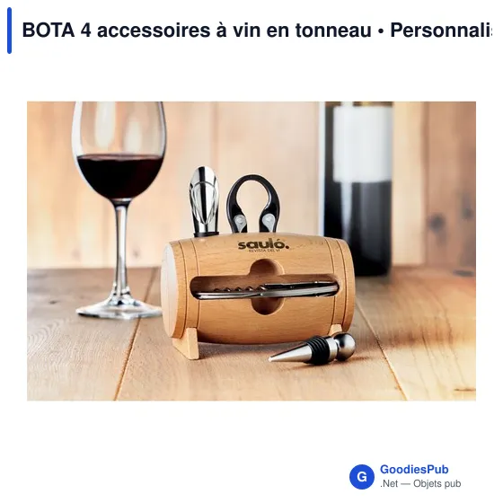 BOTA 4 accessoires à vin en tonneau - Image 4