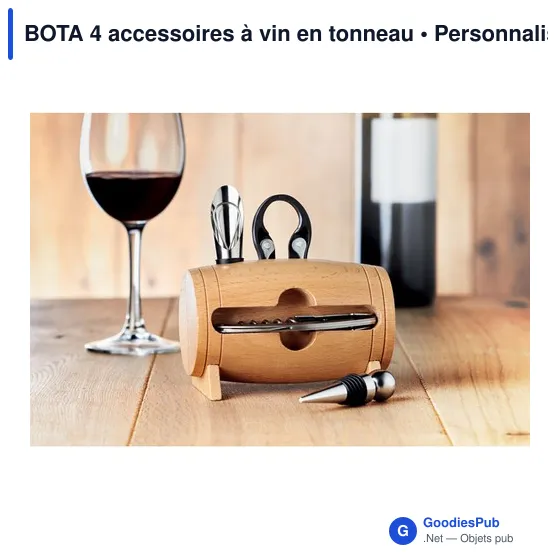 BOTA 4 accessoires à vin en tonneau - Image 5