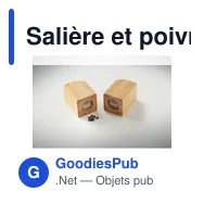 Salière et poivrière personnalisables en bambou avec logo - Miniature 3
