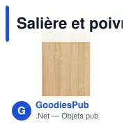Salière et poivrière personnalisables en bambou avec logo - Miniature 6