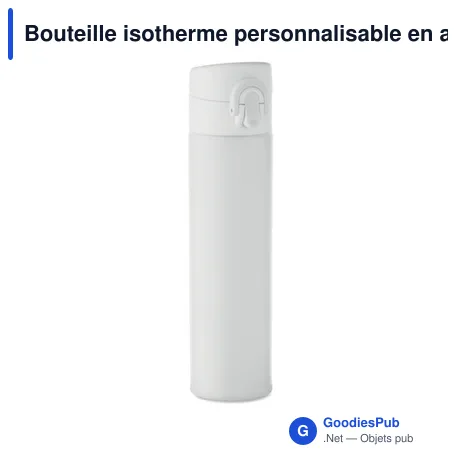 Bouteille isotherme personnalisable en acier inoxydable - BOTSavec logo