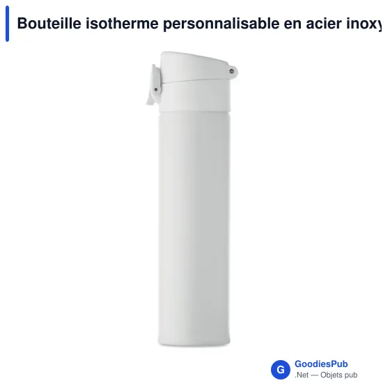 Bouteille isotherme personnalisable en acier inoxydable - BOTSavec logo - Image 2