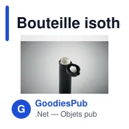 Bouteille isotherme personnalisable en acier inoxydable - BOTSavec logo - Miniature 12
