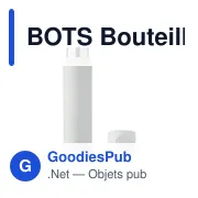 Bouteille isotherme personnalisable en acier inoxydable - BOTSavec logo - Miniature 3