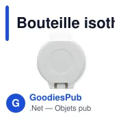 Bouteille isotherme personnalisable en acier inoxydable - BOTSavec logo - Miniature 8