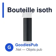 Bouteille isotherme personnalisable en acier inoxydable - BOTSavec logo - Miniature 10