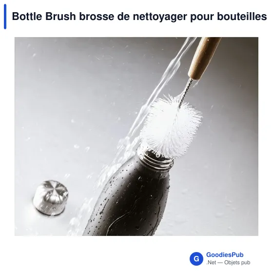 Brosse de nettoyage personnalisable pour bouteilles avec logo - Image 2
