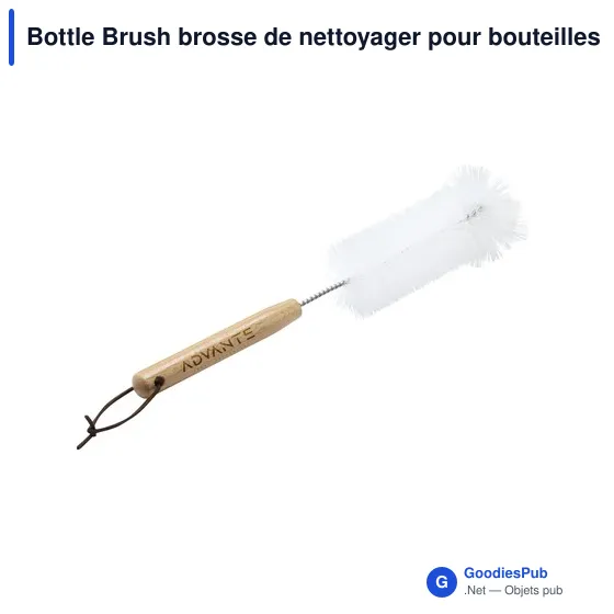 Brosse de nettoyage personnalisable pour bouteilles avec logo - Image 3