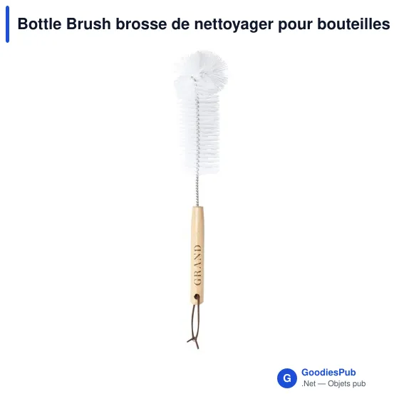 Brosse de nettoyage personnalisable pour bouteilles avec logo - Image 4