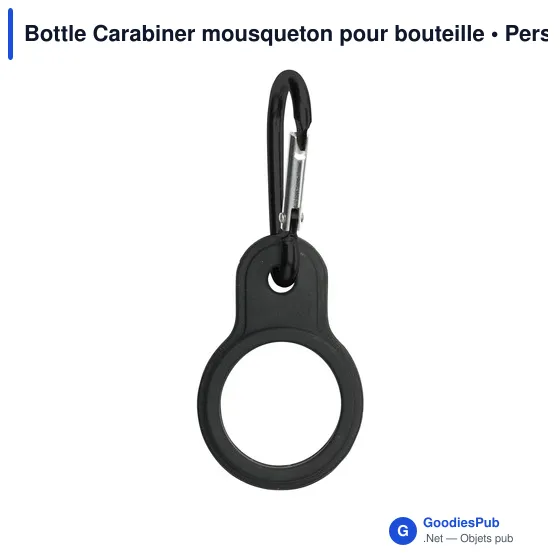 Mousqueton pour bouteille personnalisable avec logo - Bottle Carabiner - Image 2
