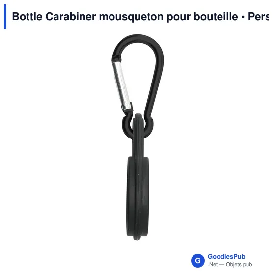 Mousqueton pour bouteille personnalisable avec logo - Bottle Carabiner - Image 3