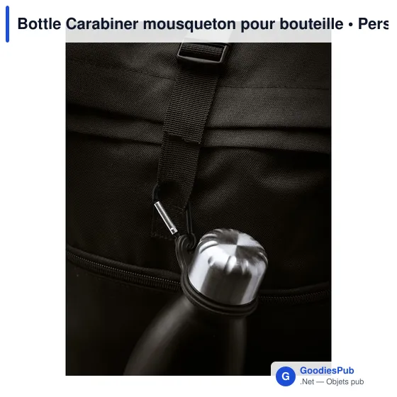 Mousqueton pour bouteille personnalisable avec logo - Bottle Carabiner - Image 5