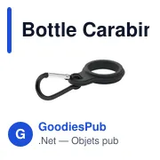 Mousqueton pour bouteille personnalisable avec logo - Bottle Carabiner - Miniature 7
