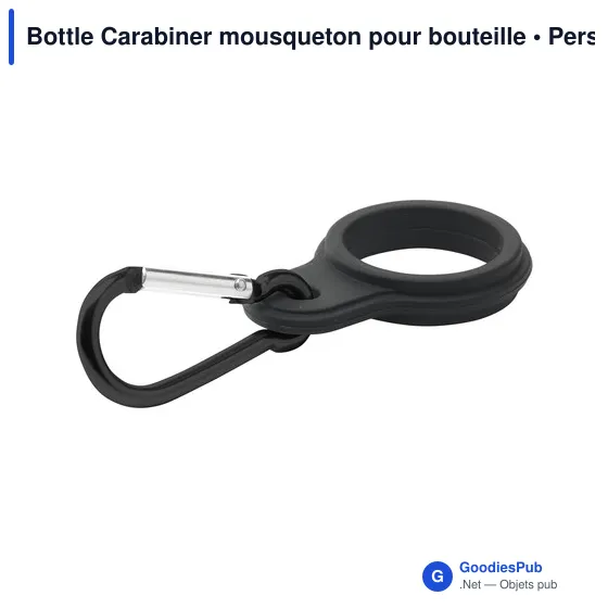 Mousqueton pour bouteille personnalisable avec logo - Bottle Carabiner - Image 7