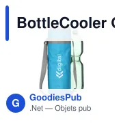 Sac isotherme personnalisable BottleCooler GRS RPET avec logo - Miniature 2