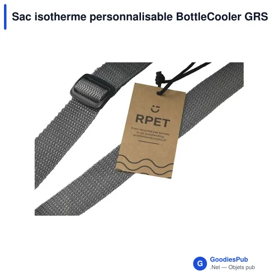 Sac isotherme personnalisable BottleCooler GRS RPET avec logo - Image 11
