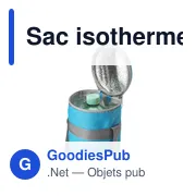 Sac isotherme personnalisable BottleCooler GRS RPET avec logo - Miniature 3