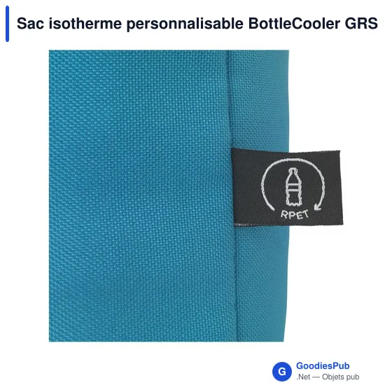 Sac isotherme personnalisable BottleCooler GRS RPET avec logo - Image 4