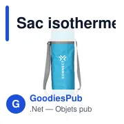 Sac isotherme personnalisable BottleCooler GRS RPET avec logo - Miniature 6