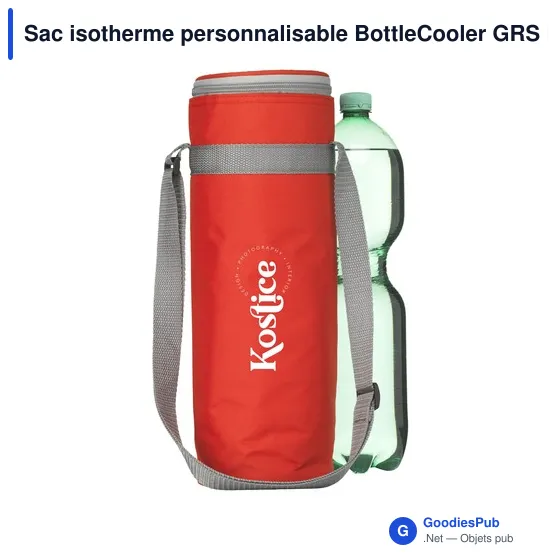 Sac isotherme personnalisable BottleCooler GRS RPET avec logo - Image 8