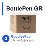Stylo à bille personnalisable BottlePen GRS RPET avec logo - Miniature 2