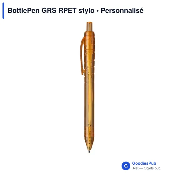 Stylo à bille personnalisable BottlePen GRS RPET avec logo - Image 11