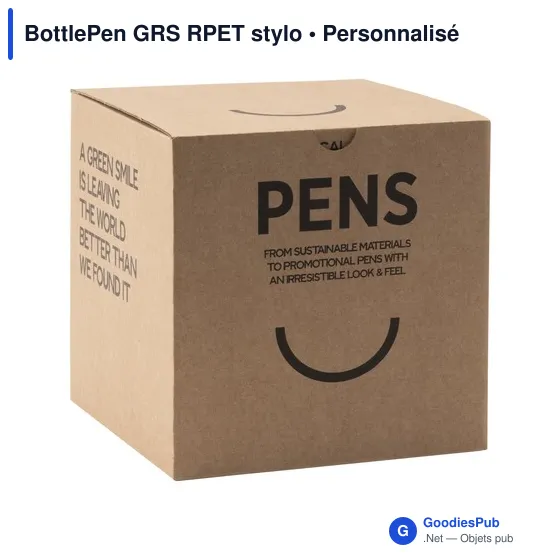Stylo à bille personnalisable BottlePen GRS RPET avec logo - Image 12
