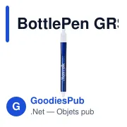 Stylo à bille personnalisable BottlePen GRS RPET avec logo - Miniature 5