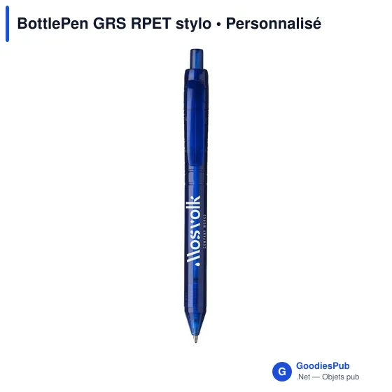 Stylo à bille personnalisable BottlePen GRS RPET avec logo - Image 5