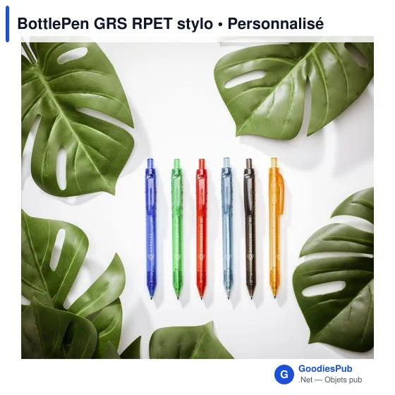 Stylo à bille personnalisable BottlePen GRS RPET avec logo - Image 9