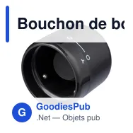 Bouchon de bouteille personnalisable en ABS Jareth avec logo - Miniature 3