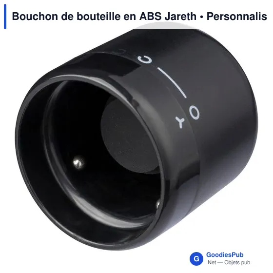 Bouchon de bouteille personnalisable en ABS Jareth avec logo - Image 3