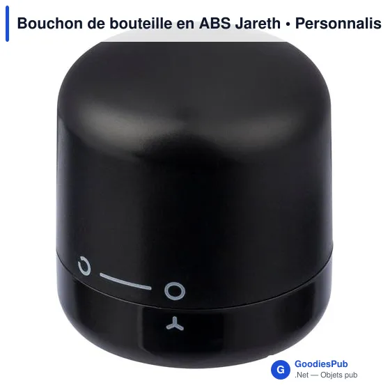 Bouchon de bouteille personnalisable en ABS Jareth avec logo - Image 4