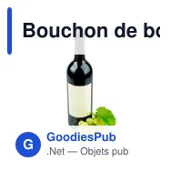 Bouchon de bouteille personnalisable en ABS Jareth avec logo - Miniature 5