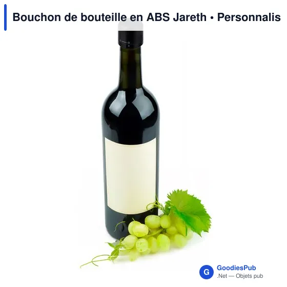 Bouchon de bouteille personnalisable en ABS Jareth avec logo - Image 5