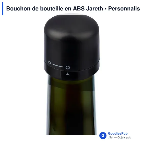 Bouchon de bouteille personnalisable en ABS Jareth avec logo - Image 6