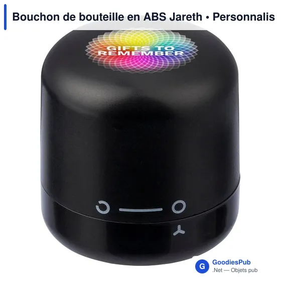 Bouchon de bouteille personnalisable en ABS Jareth avec logo - Image 7