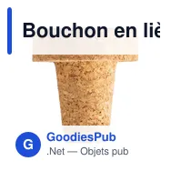 Bouchon en liège personnalisable pour logo - Helmut - Miniature 1