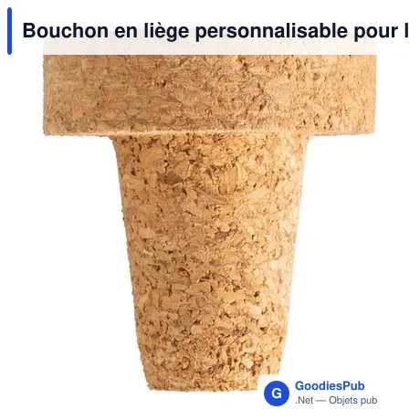 Bouchon en liège personnalisable pour logo - Helmut