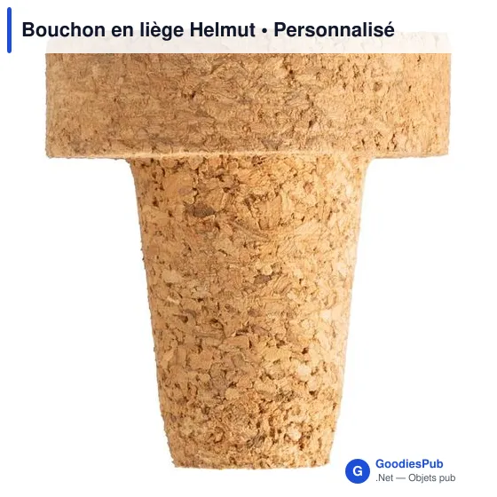 Bouchon en liège personnalisable pour logo - Helmut - Image 1