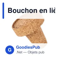 Bouchon en liège personnalisable pour logo - Helmut - Miniature 2