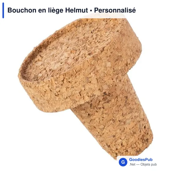 Bouchon en liège personnalisable pour logo - Helmut - Image 2