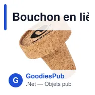 Bouchon en liège personnalisable pour logo - Helmut - Miniature 3