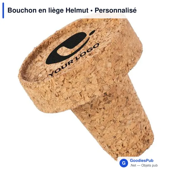 Bouchon en liège personnalisable pour logo - Helmut - Image 3
