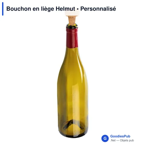 Bouchon en liège personnalisable pour logo - Helmut - Image 5